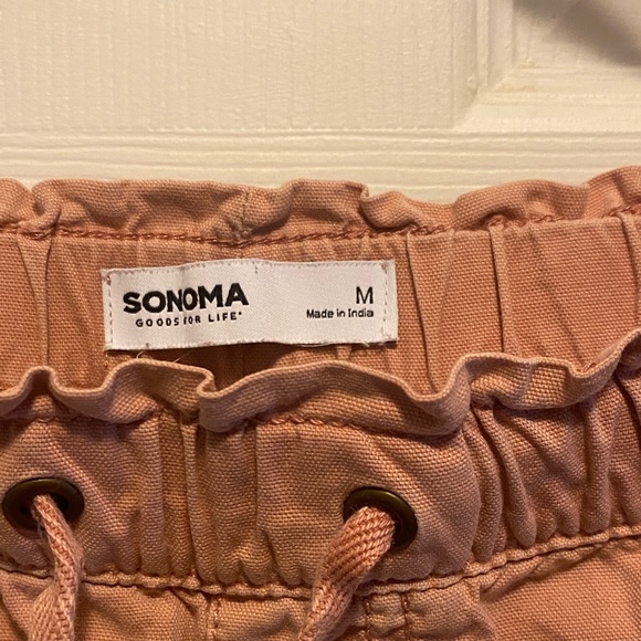 Sonoma Light Pink Drawstring Pants - Picture 2 of 3